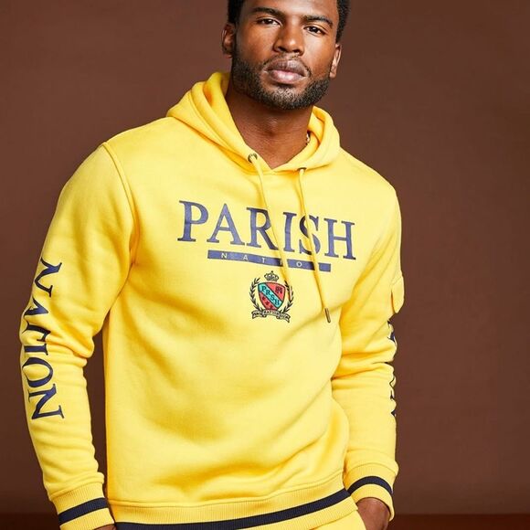 Parish Nation size XL Yellow Hoodie embroidered - Picture 1 of 8